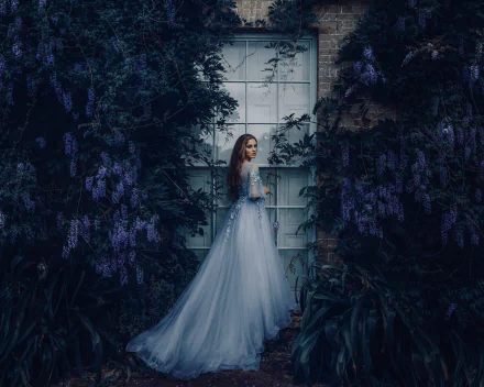 wisteria window dress Grace Bowker woman mood HD Desktop Wallpaper | Background Image