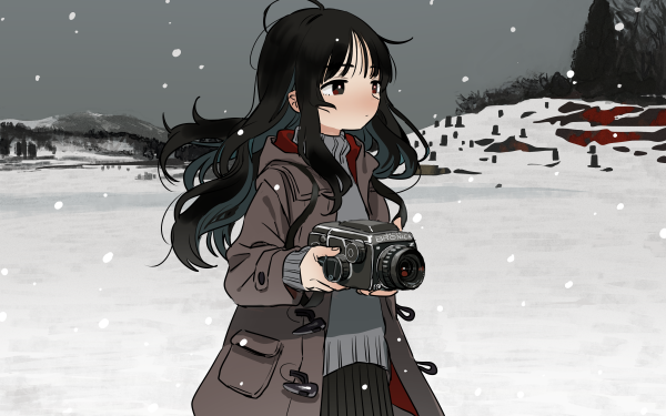 Anime Original Camera Long Hair HD Wallpaper | Background Image