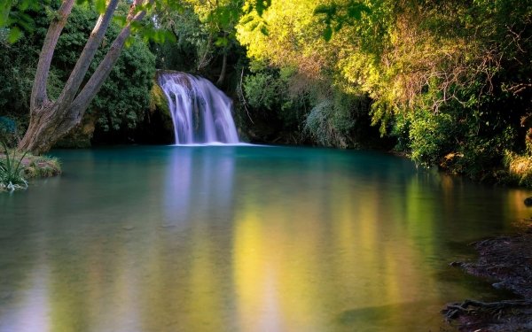 Nature Waterfall Waterfalls Lake HD Wallpaper | Background Image
