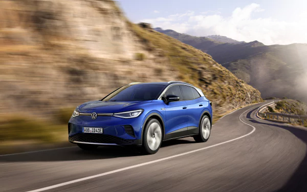 electric car SUV car Volkswagen vehicle Volkswagen ID.4 HD Desktop Wallpaper | Background Image