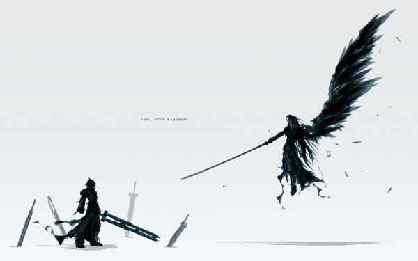 Anime Final Fantasy VII: Advent Children Final Fantasy Movies Cloud Strife Sephiroth HD Wallpaper | Background Image