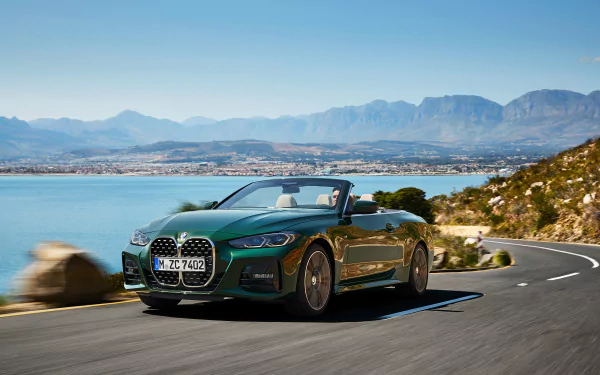 cabriolet green car car BMW vehicle BMW 4 Series HD Desktop Wallpaper | Background Image