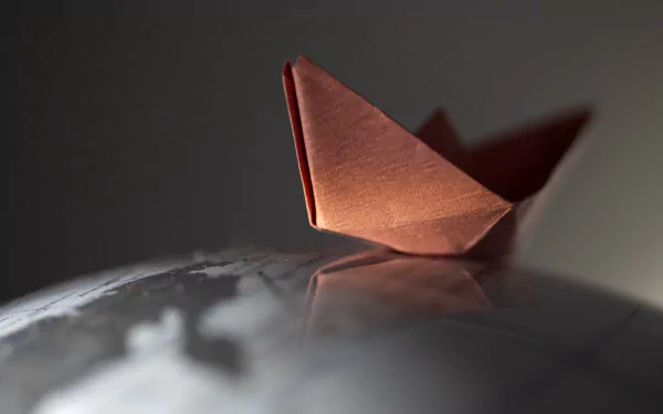 paper boat man made origami HD Desktop Wallpaper | Background Image