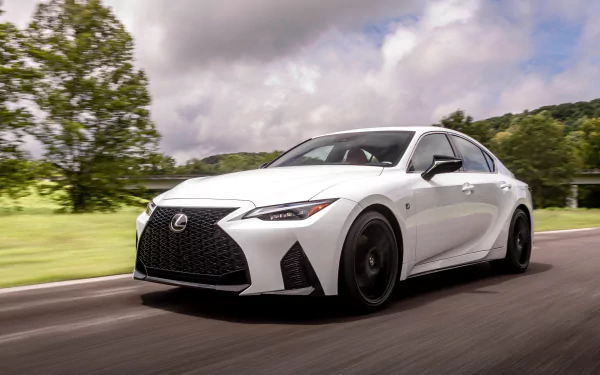 white car car Lexus Lexus IS vehicle Lexus IS 350 F Sport HD Desktop Wallpaper | Background Image
