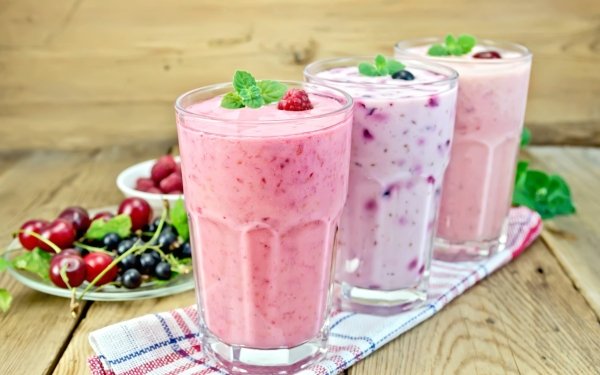Food Smoothie Drink Glass Berry HD Wallpaper | Background Image
