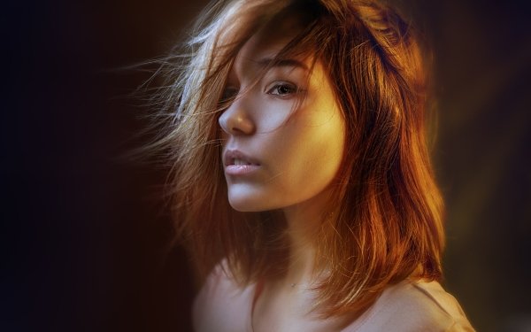 Women Model Maria Larina Face Hair Portrait HD Wallpaper | Background Image