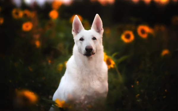 dog Animal White Shepherd HD Desktop Wallpaper | Background Image