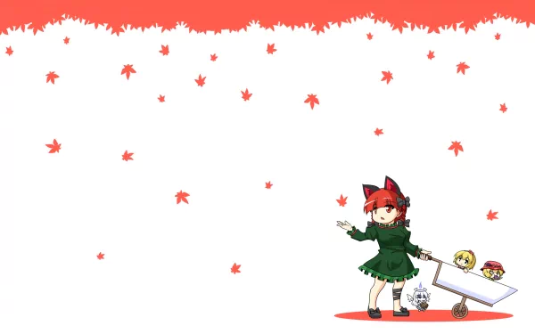 Minoriko Aki Shizuha Aki Rin Kaenbyou Anime Touhou HD Desktop Wallpaper | Background Image