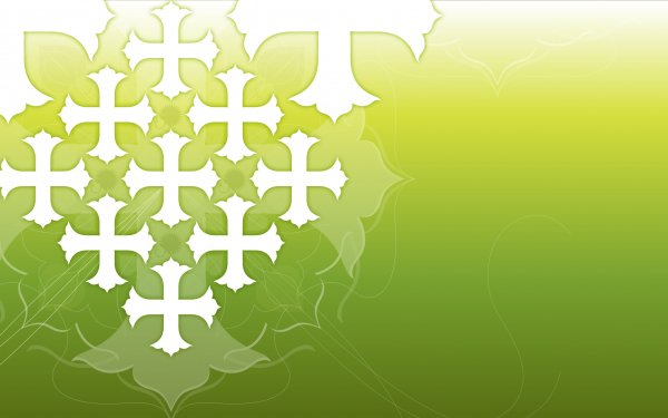 Religious Cross Vector Green HD Wallpaper | Background Image