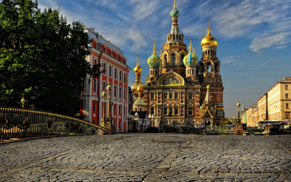 Russia Saint Petersburg religious Church Of The Savior On Blood HD Desktop Wallpaper | Background Image