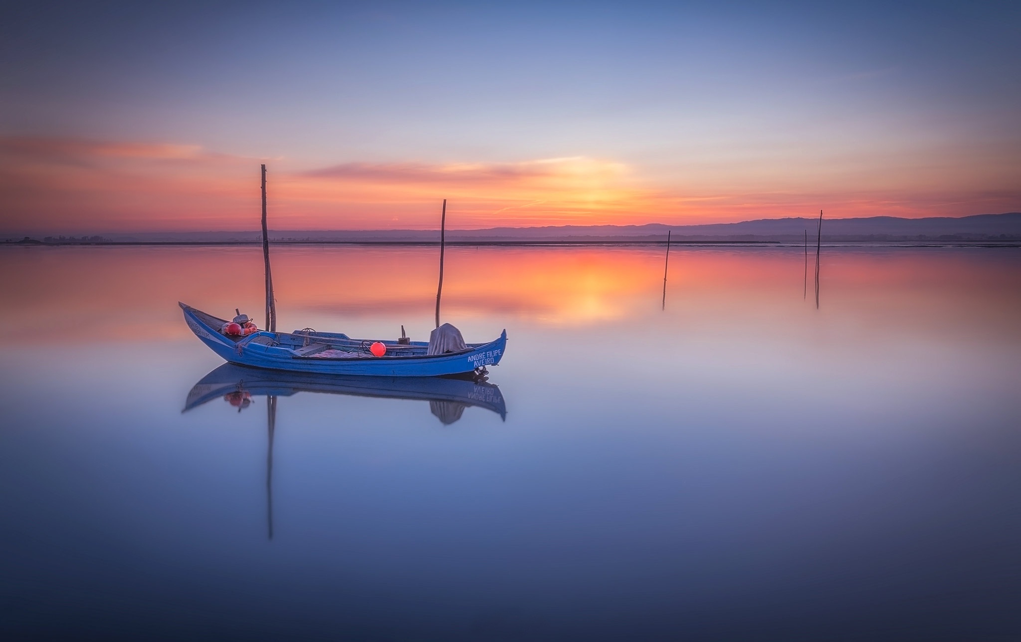 Portugal, Aveiro Lagoon Fond d’écran HD | Arrière-Plan | 2047x1287 | ID