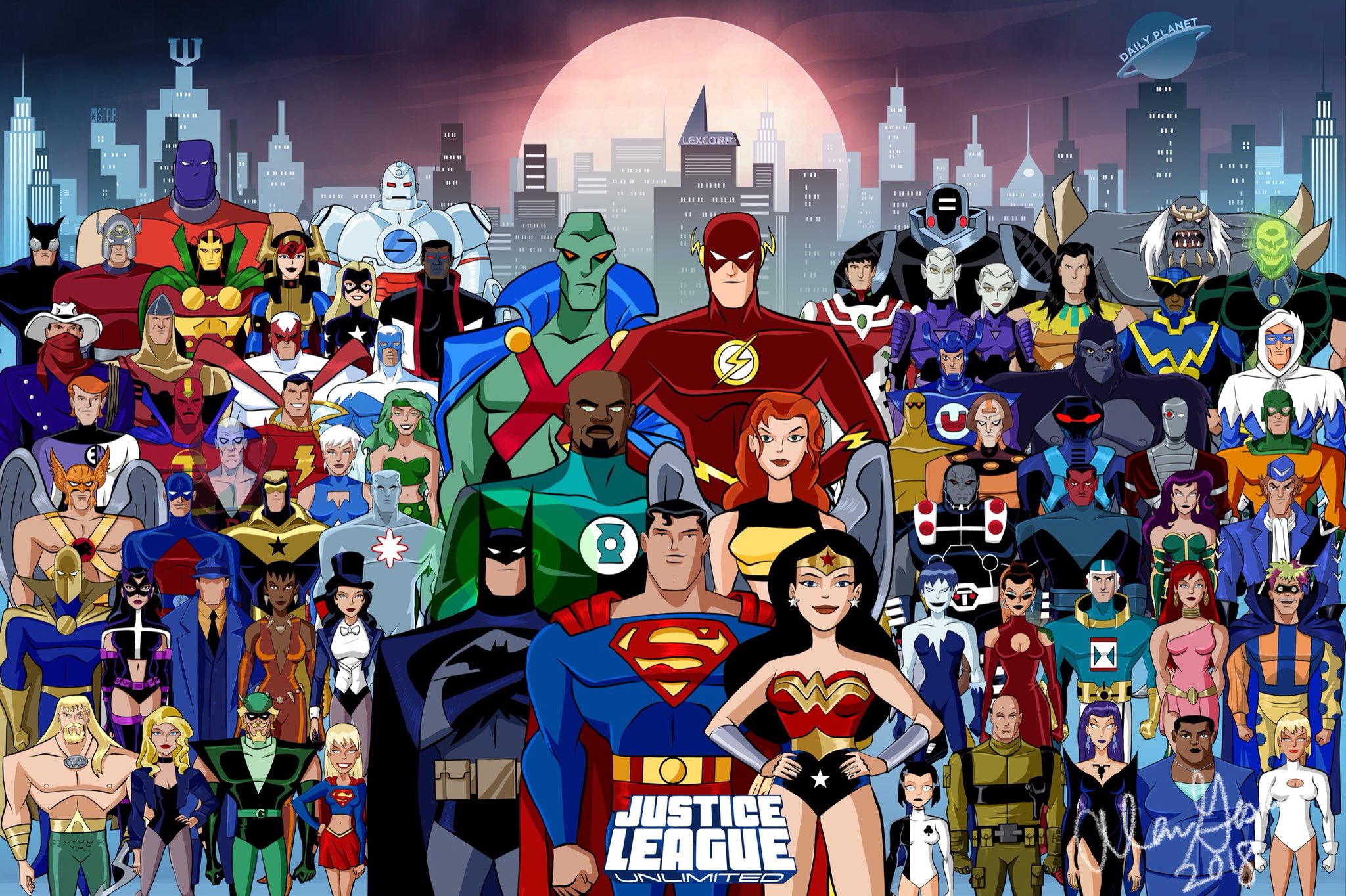 TV Show Justice League Unlimited HD Wallpaper by Alan Frank Gesek