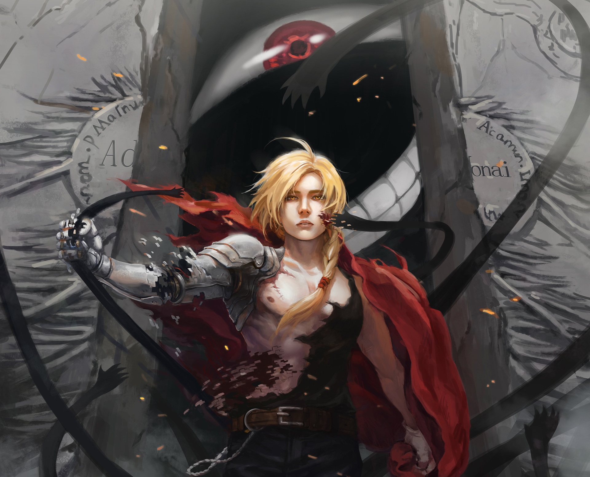 Download Blonde Edward Elric Anime Fullmetal Alchemist Hd Wallpaper By Junko 1395