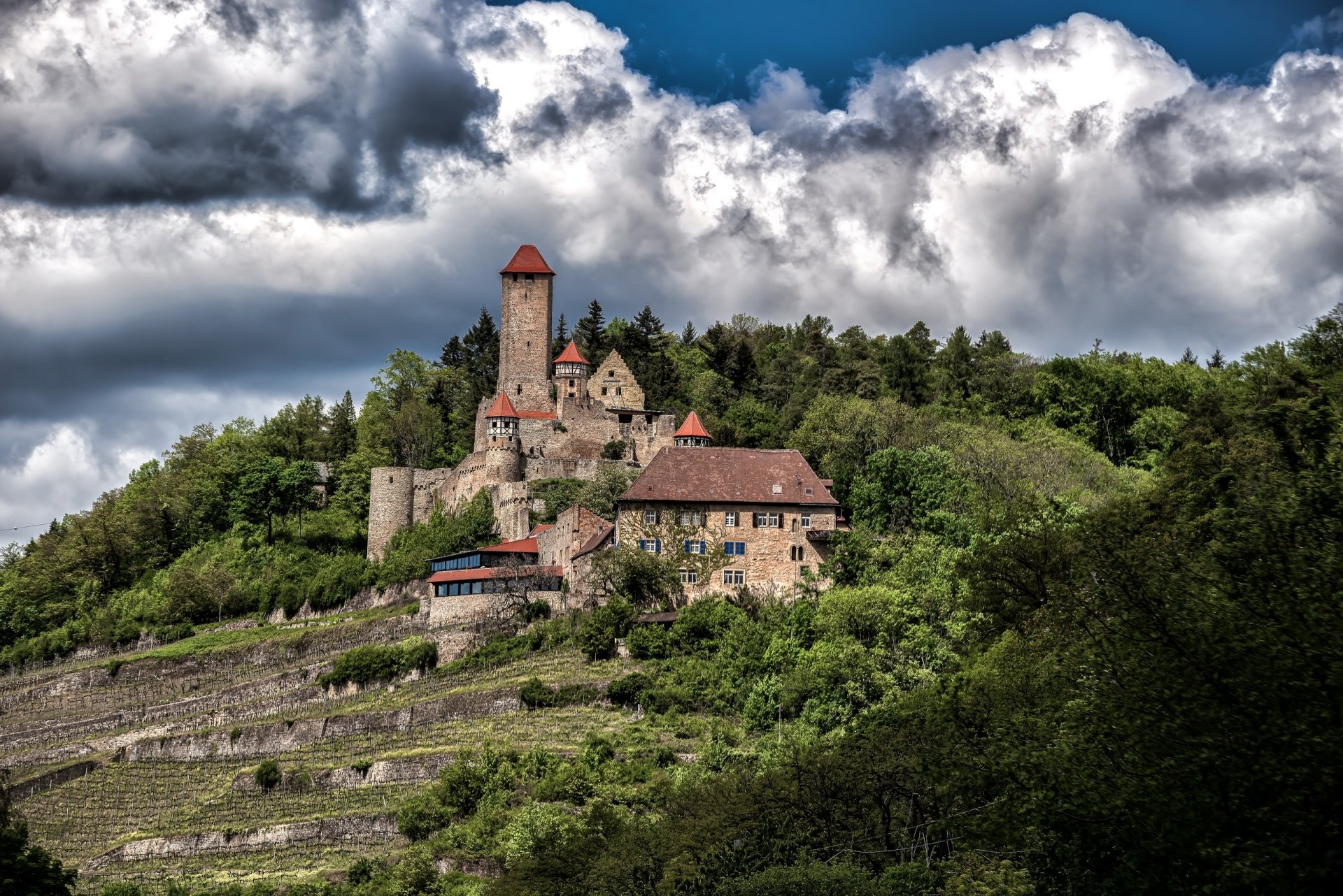 Download Building Landscape Germany Baden-Württemberg Man Made Castle HD Wallpaper