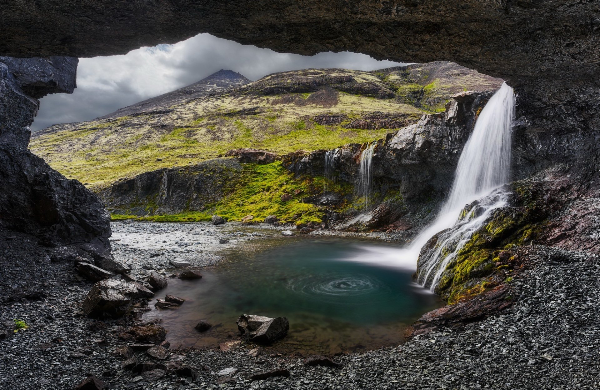 Download Iceland Nature Waterfall HD Wallpaper