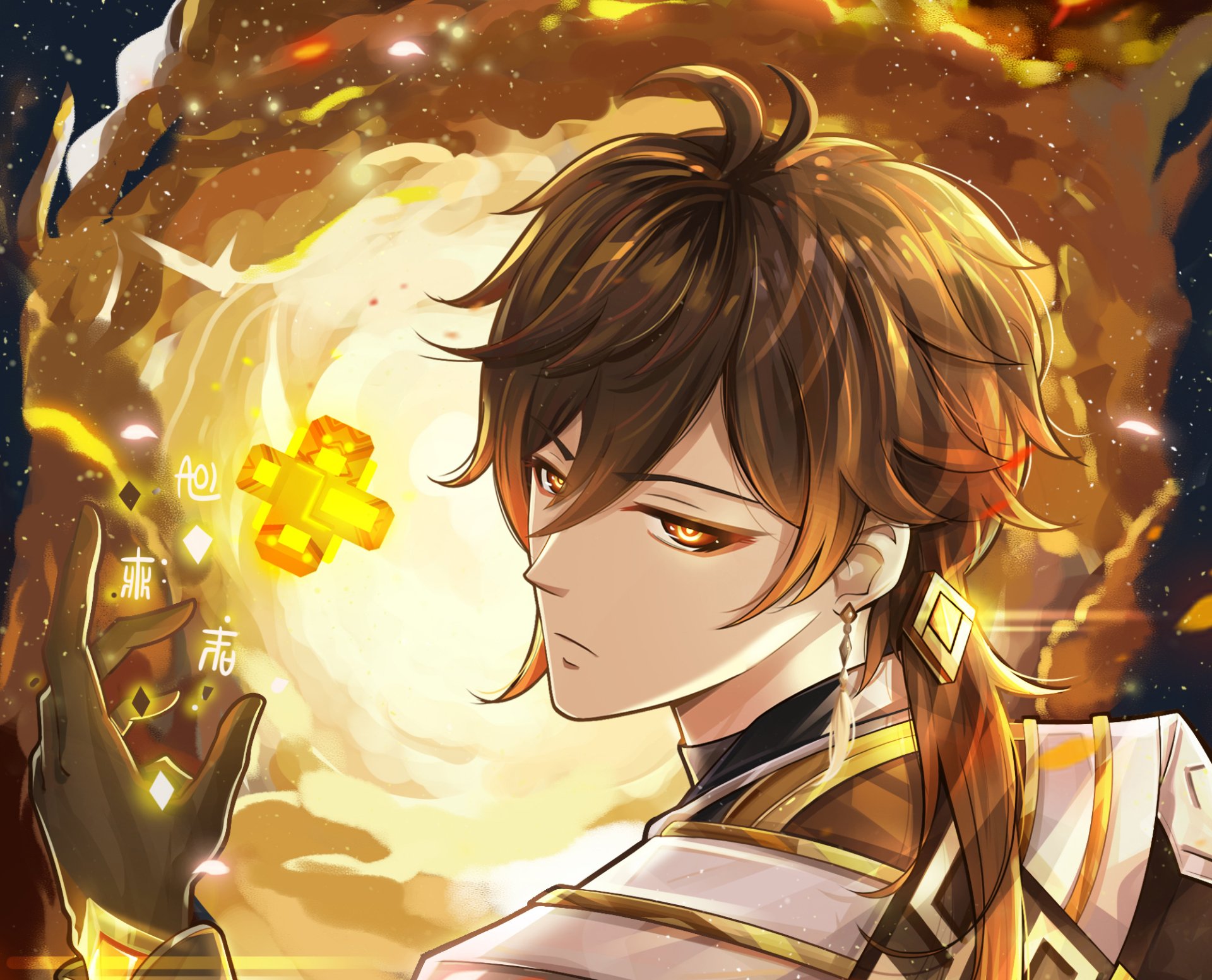 Download Zhongli (Genshin Impact) Video Game Genshin Impact HD Wallpaper by 雪顶黑咖啡