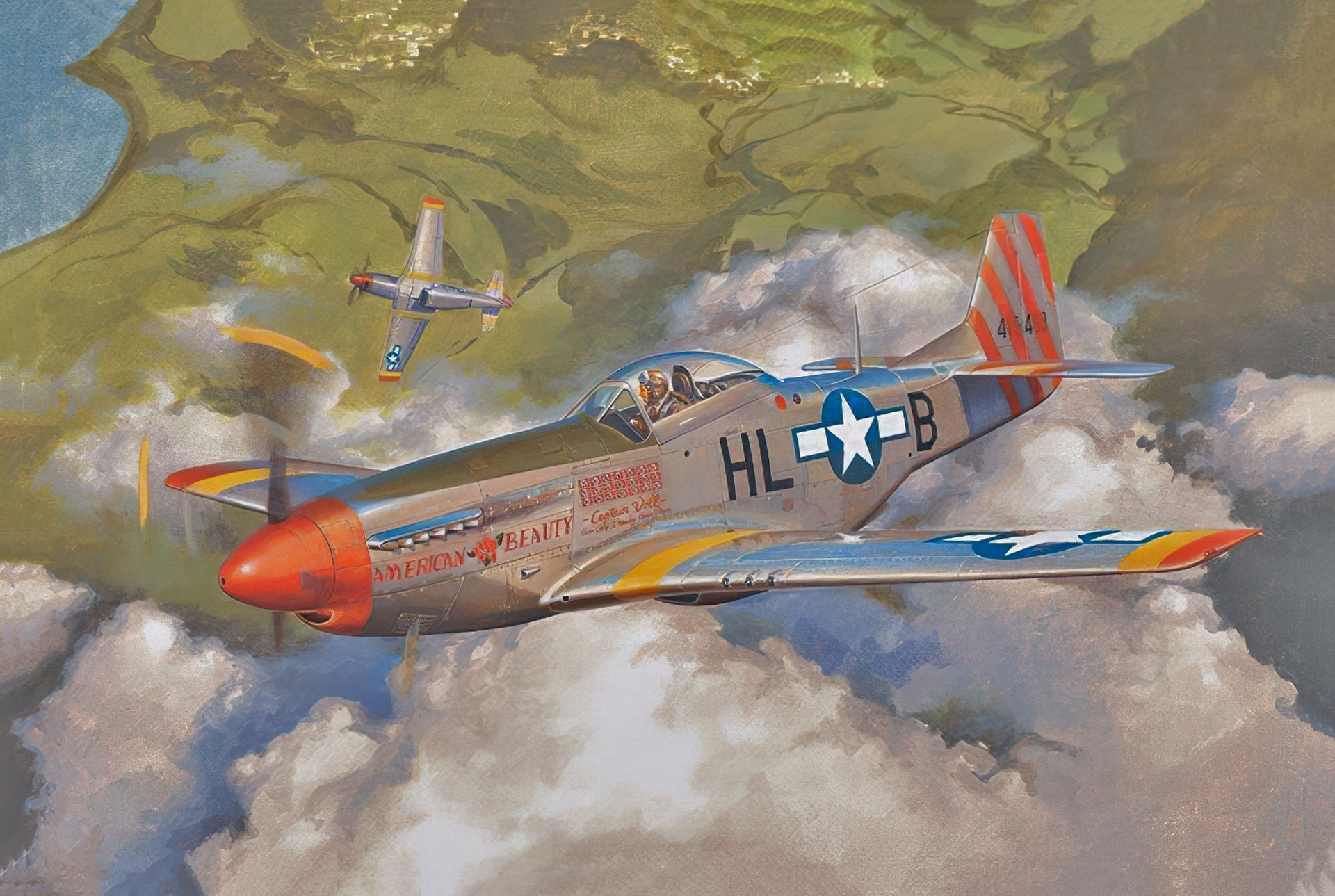 Download Warplane Aircraft Military North American P-51 Mustang HD Wallpaper