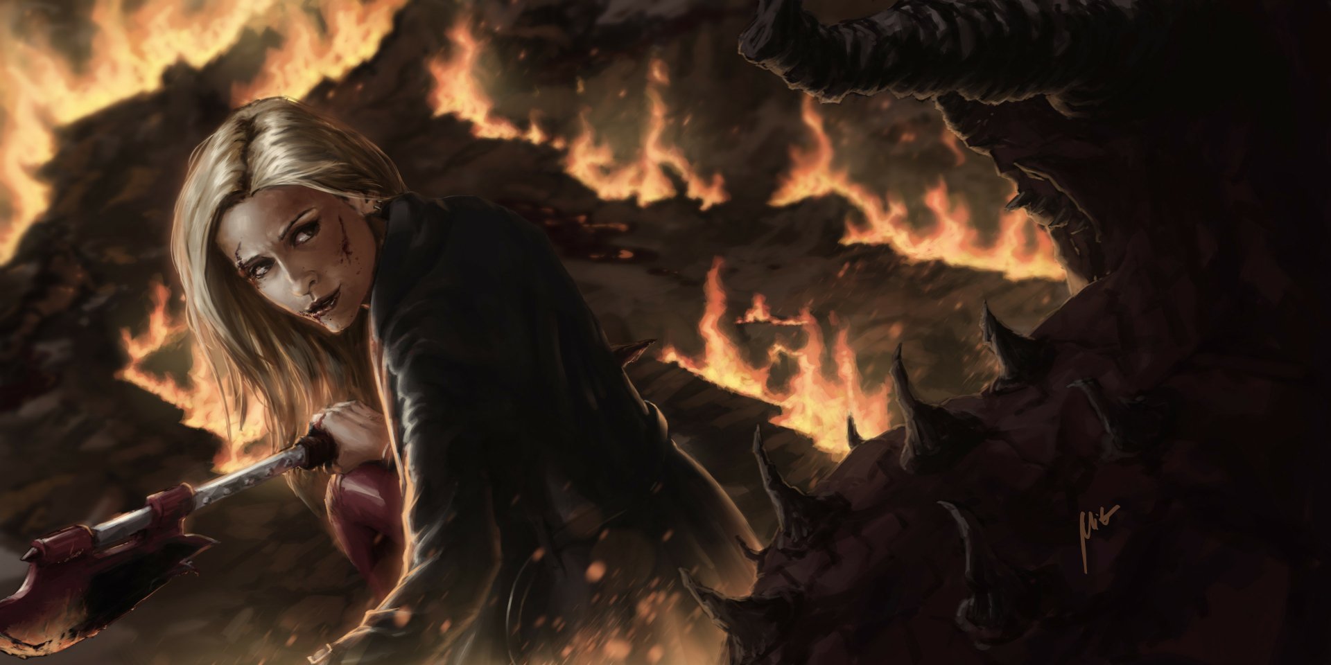 Download TV Show Buffy The Vampire Slayer HD Wallpaper by Miguel Blanco