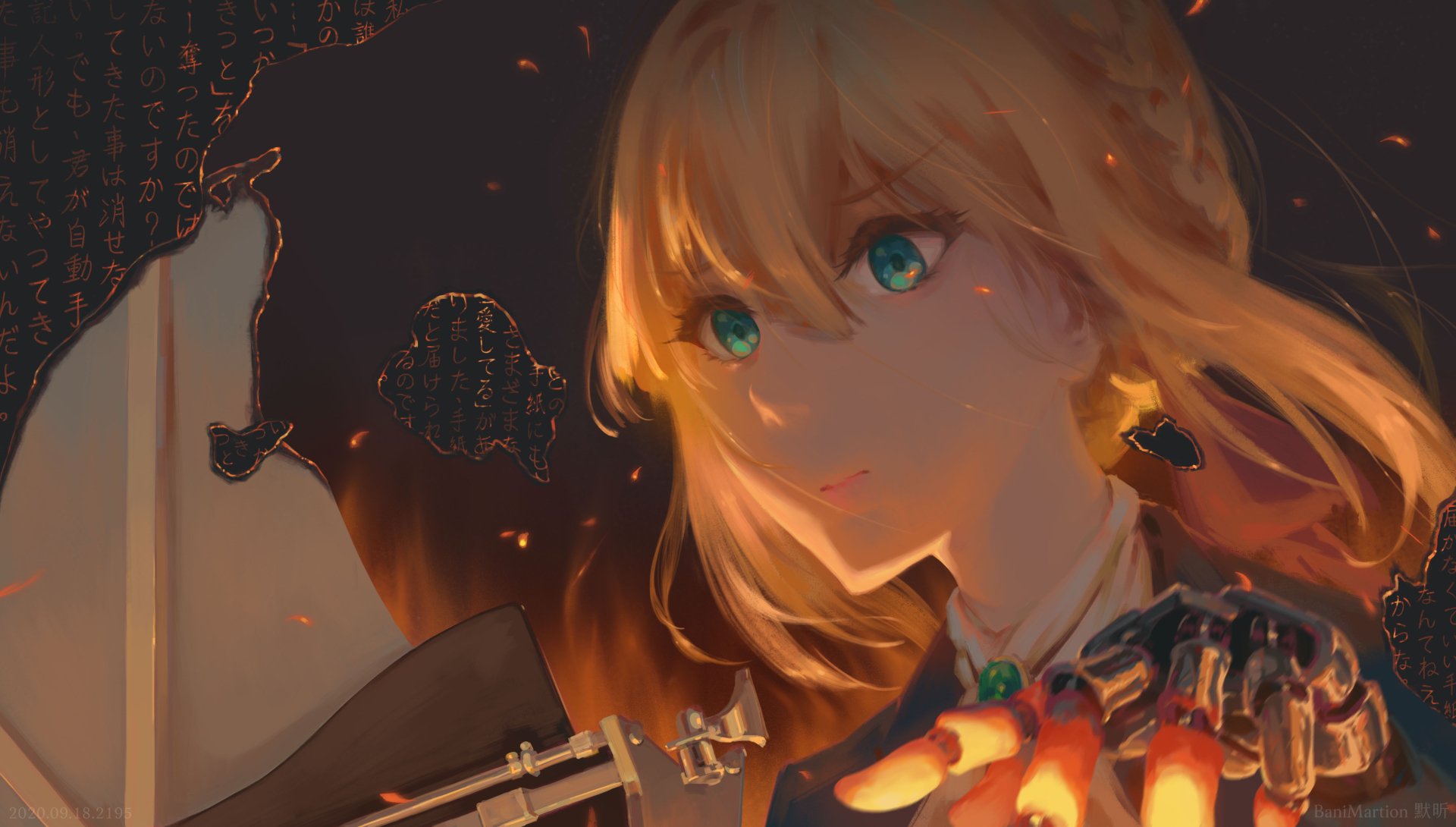 Download Blue Eyes Blonde Violet Evergarden Character Violet Evergarden Anime 4k Ultra Hd 1662