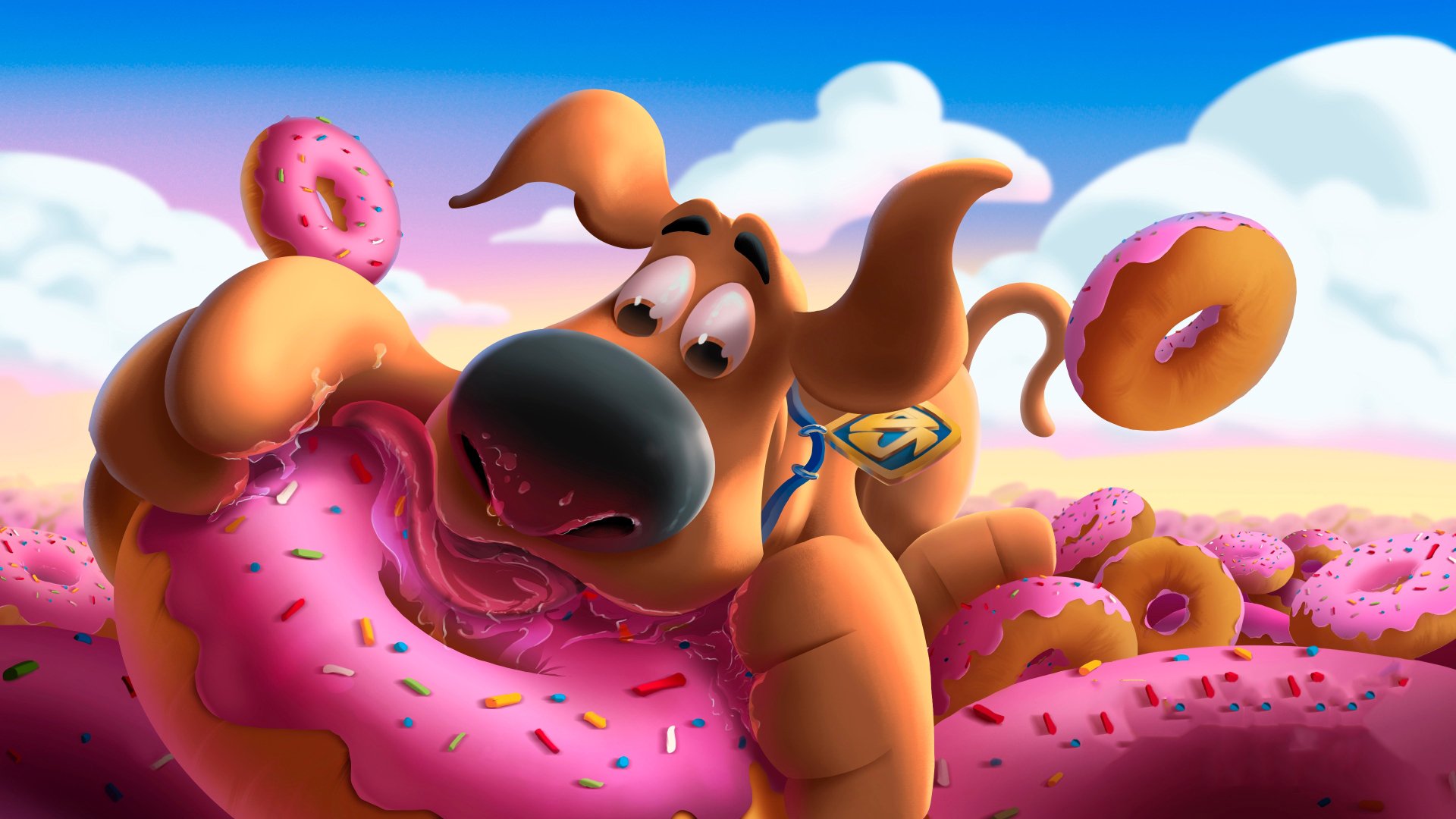 Download Doughnut Scooby-Doo Movie Scoob!  4k Ultra HD Wallpaper by Star Academy