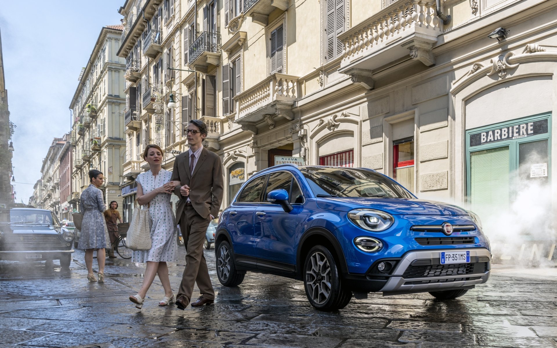 Download Car Fiat 500X Photography People 4k Ultra HD Wallpaper