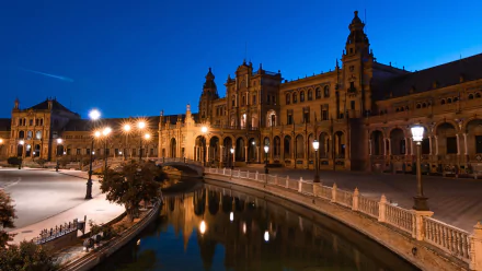 Seville Andalusia man made Plaza de España HD Desktop Wallpaper | Background Image