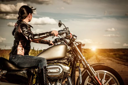 motorcycle woman Girls & Motorcycles HD Desktop Wallpaper | Background Image
