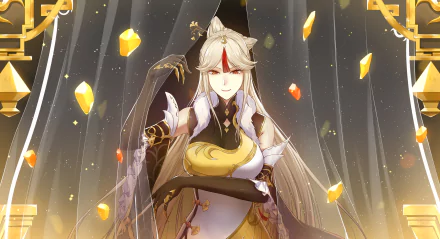 Ningguang (Genshin Impact) video game Genshin Impact HD Desktop Wallpaper | Background Image