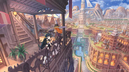 Anime city anime city HD Desktop Wallpaper | Background Image