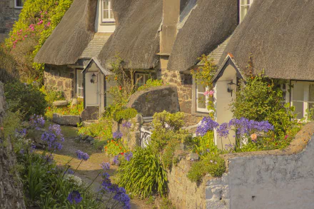 house cornwall England man made cottage HD Desktop Wallpaper | Background Image