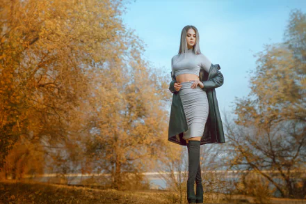 boots depth of field woman model HD Desktop Wallpaper | Background Image