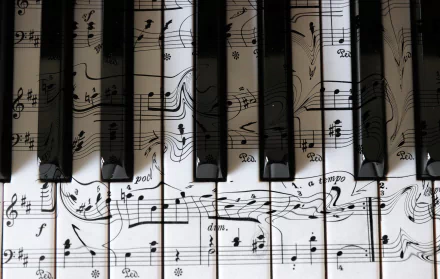 close-up sheet music instrument music piano HD Desktop Wallpaper | Background Image