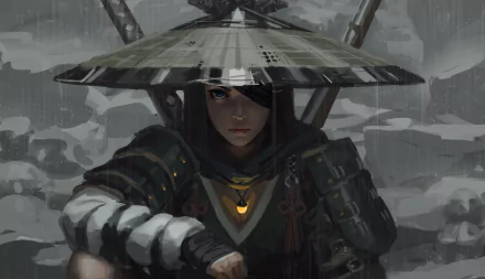 ronin samurai fantasy woman warrior HD Desktop Wallpaper | Background Image