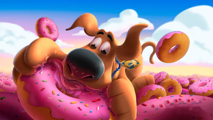 doughnut Scooby-Doo movie Scoob! HD Desktop Wallpaper | Background Image