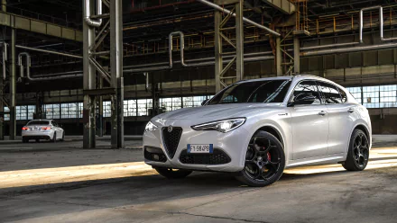 white car SUV car Alfa Romeo Alfa Romeo Stelvio Veloce Ti vehicle Alfa Romeo Stelvio HD Desktop Wallpaper | Background Image