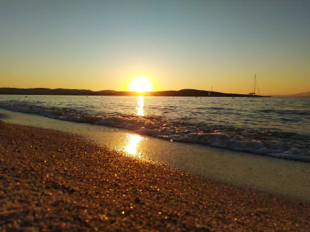 Sardinia beach sea sand sunset photography seascape HD Desktop Wallpaper | Background Image