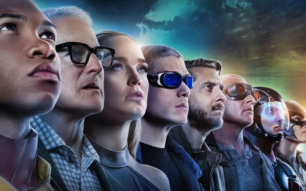 Heat Wave (DC Comics) Atom (DC Comics) Rip Hunter White Canary (DC Comics) Kendra Sanders Hawkgirl (DC Comics) Sara Lance Captain Cold Firestorm (DC Comics) Martin Stein TV Show DC's Legends of Tomorrow HD Desktop Wallpaper | Background Image