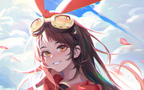 Amber (Genshin Impact) video game Genshin Impact HD Desktop Wallpaper | Background Image