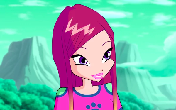 two-toned hair purple hair Roxy (Winx Club) TV Show Winx Club HD Desktop Wallpaper | Background Image