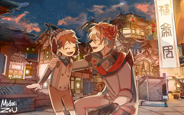 Teucer (Genshin Impact) Tartaglia Childe (Genshin Impact) video game Genshin Impact HD Desktop Wallpaper | Background Image