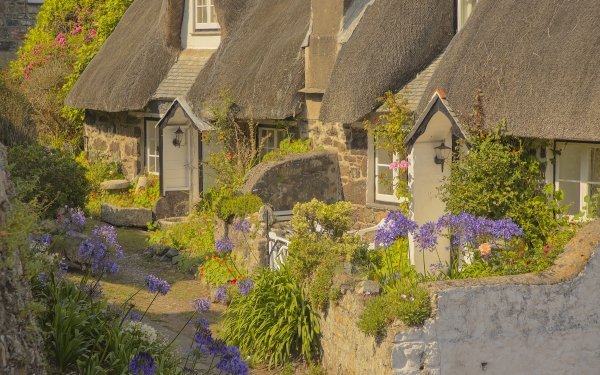 Man Made Cottage England Cornwall House HD Wallpaper | Background Image