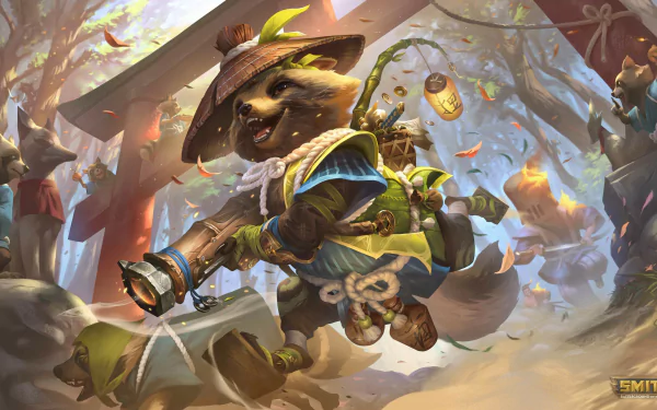 Danzaburou (Smite) video game Smite HD Desktop Wallpaper | Background Image