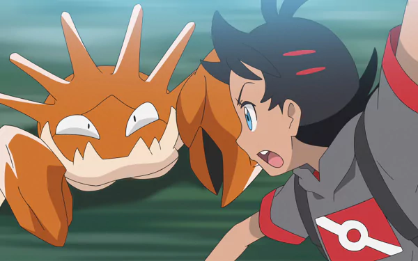 Kingler (Pokémon) Goh (Pokémon) Anime Pokemon HD Desktop Wallpaper | Background Image