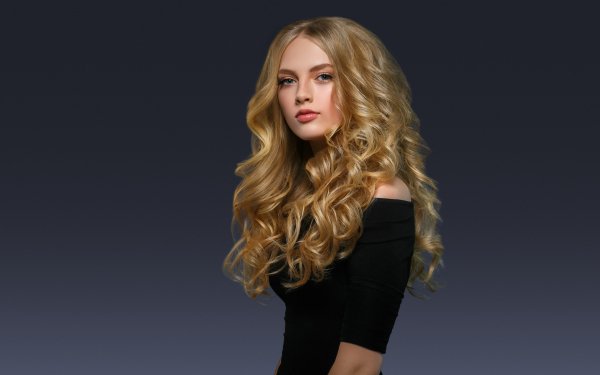 Women Model Makeup Blonde Hair HD Wallpaper | Background Image