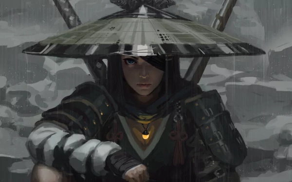 ronin samurai fantasy woman warrior HD Desktop Wallpaper | Background Image