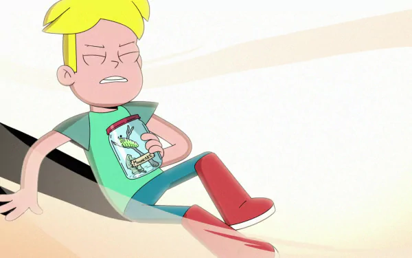 blonde Mooncake the Caterpillar Gary Goodspeed TV Show Final Space HD Desktop Wallpaper | Background Image