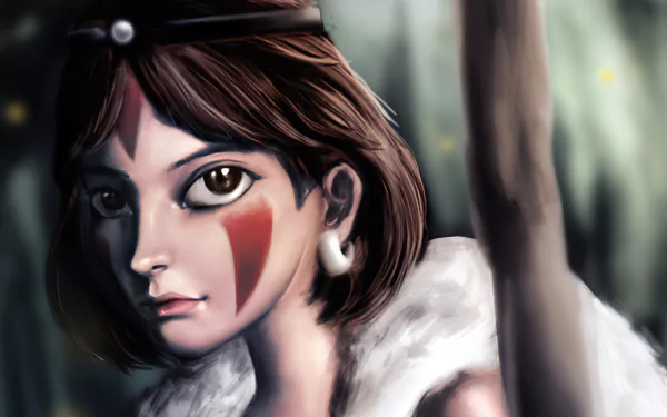 Anime Princess Mononoke HD Desktop Wallpaper | Background Image