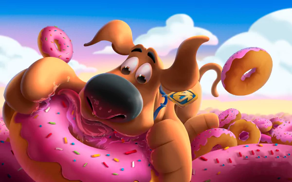 doughnut Scooby-Doo movie Scoob! HD Desktop Wallpaper | Background Image