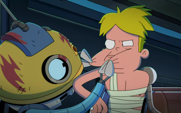 blonde robot KVN (Final Space) Gary Goodspeed TV Show Final Space HD Desktop Wallpaper | Background Image