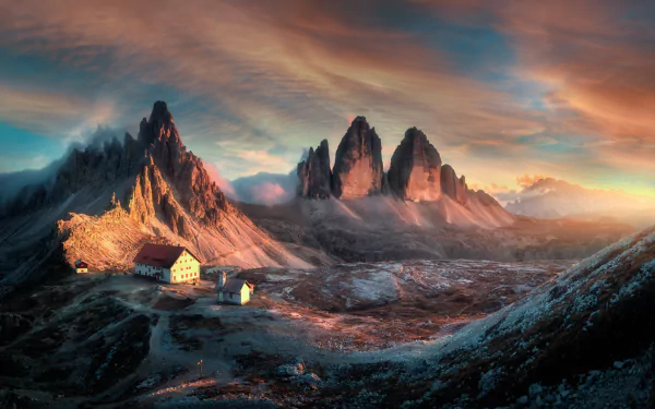 Dolomites Italy nature Tre Cime di Lavaredo HD Desktop Wallpaper | Background Image